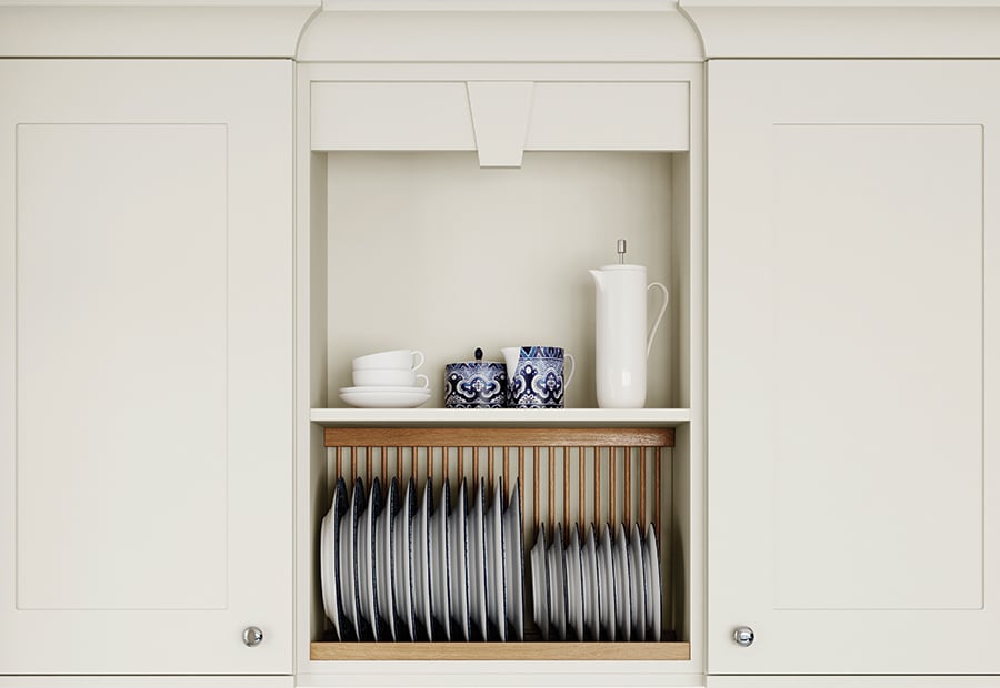 Burleighpaintedporcelainkitchenpelmetplaterack Riley James Ltd